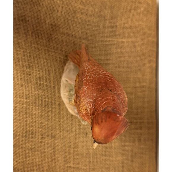 Vintage Hand-Painted Ceramic Cardinal Bird Figurine - Picture 7 of 10